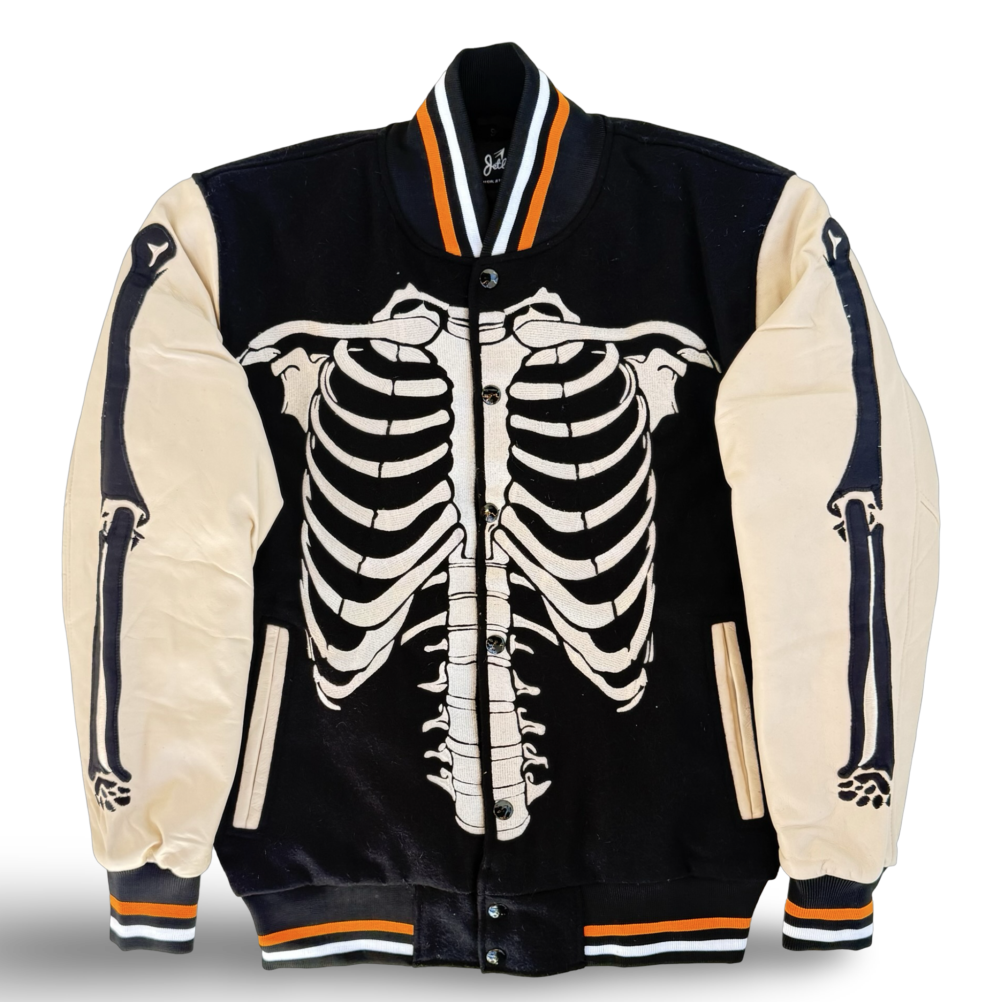 ダブレット 22AW SKELTON APPLIQUE PLA JACKET 22AW18BL138-1 スケルトンアップリケブルゾン メンズ M ダブレット 22AW SKELTON APPLIQUE PLA JACKET 22AW18BL138-1