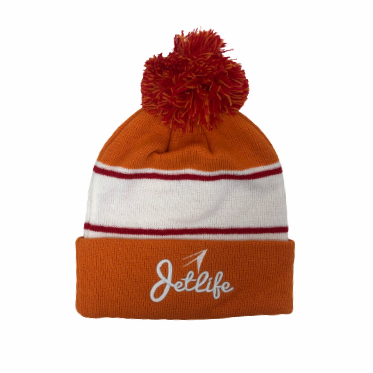 JET LIFE BEANIE [ORANGE & RED] – JET LIFE APPAREL