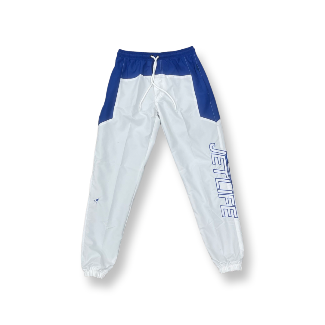 JET LIFE TRACK PANTS Royal Blue White JET LIFE APPAREL