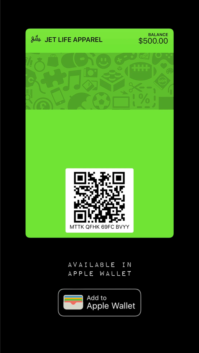 Jet Life Apparel Gift Cards JET LIFE APPAREL