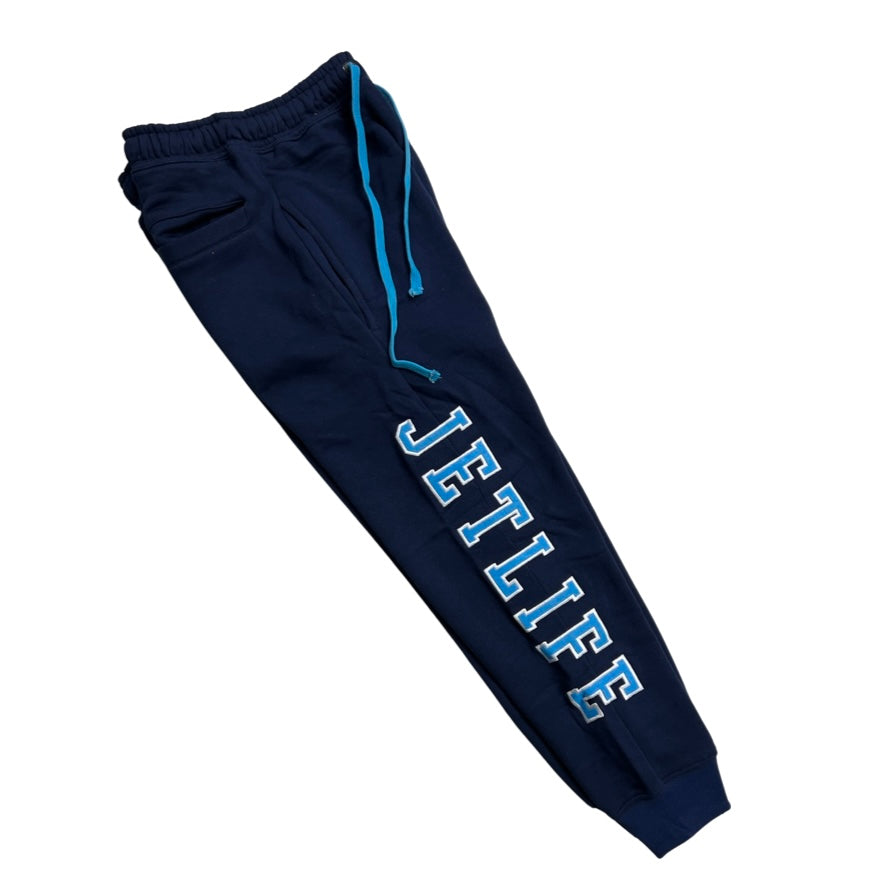 JET LIFE "ROSES" SWEATPANTS [NAVY] JET LIFE APPAREL