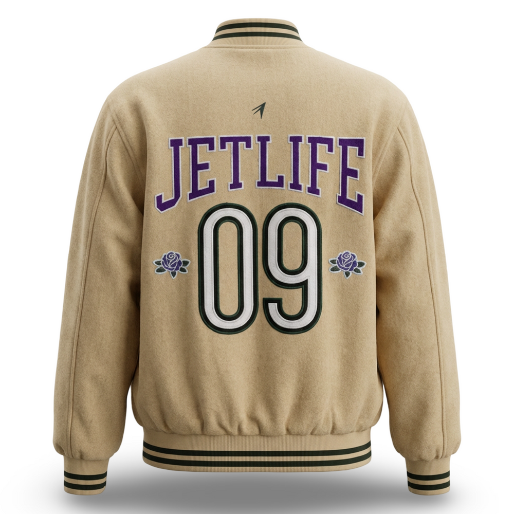 JET LIFE "LIFER" WOOL JACKET [VINTAGE TAN/PURPLE]