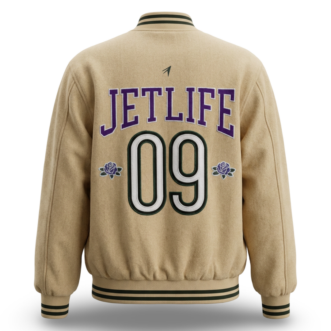JET LIFE "LIFER" WOOL JACKET [VINTAGE TAN/PURPLE]
