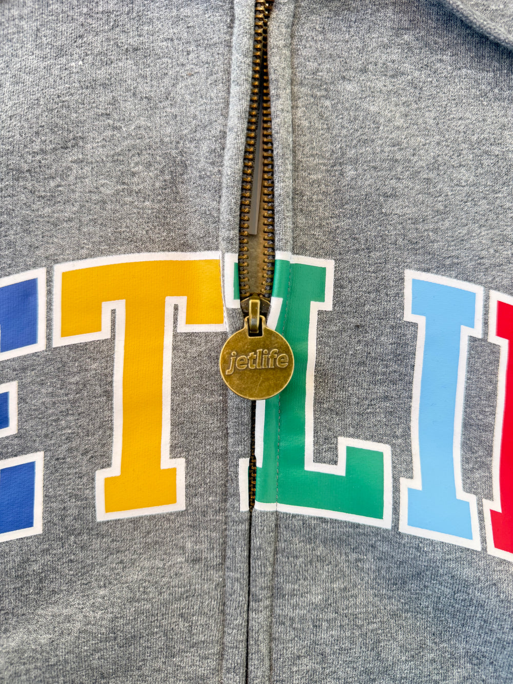 JET LIFE "WORLDS FRESHEST" ZIP UP HOODIE [CHARCOAL]