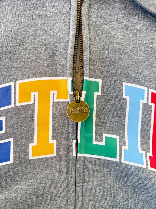 JET LIFE "WORLDS FRESHEST" ZIP UP HOODIE [CHARCOAL]