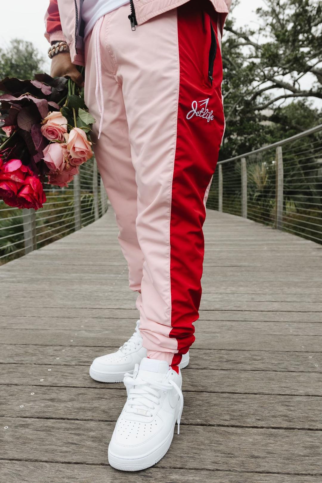 JET LIFE TRACK PANTS [PINK/RED]