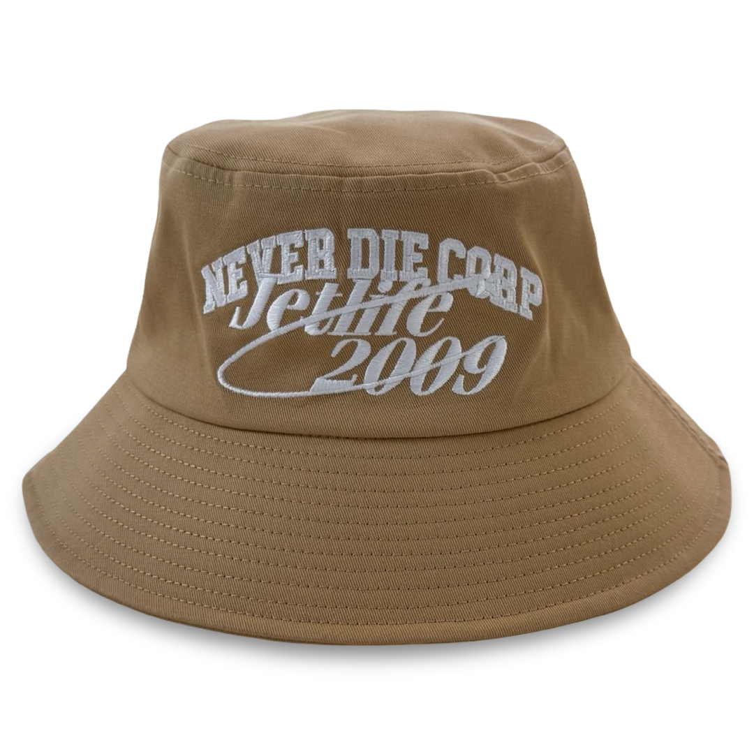 Never Die Corp Bucket Hat "Khaki"