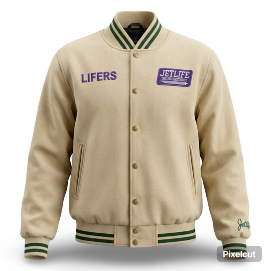 JET LIFE "LIFER" WOOL JACKET [VINTAGE TAN/PURPLE]