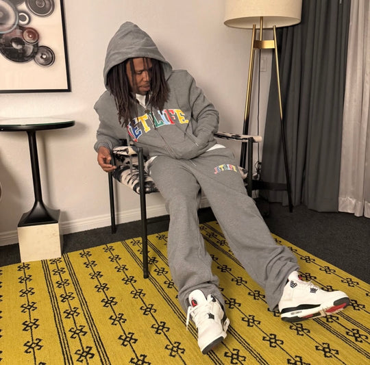 JET LIFE "WORLDS FRESHEST" ZIP UP HOODIE [CHARCOAL]