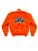 JET LIFE "DIAMOND" SATIN JACKET [ORANGE]