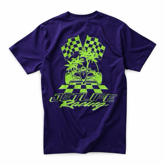 Jet Life "INDI" Tee | PURPLE & LIME