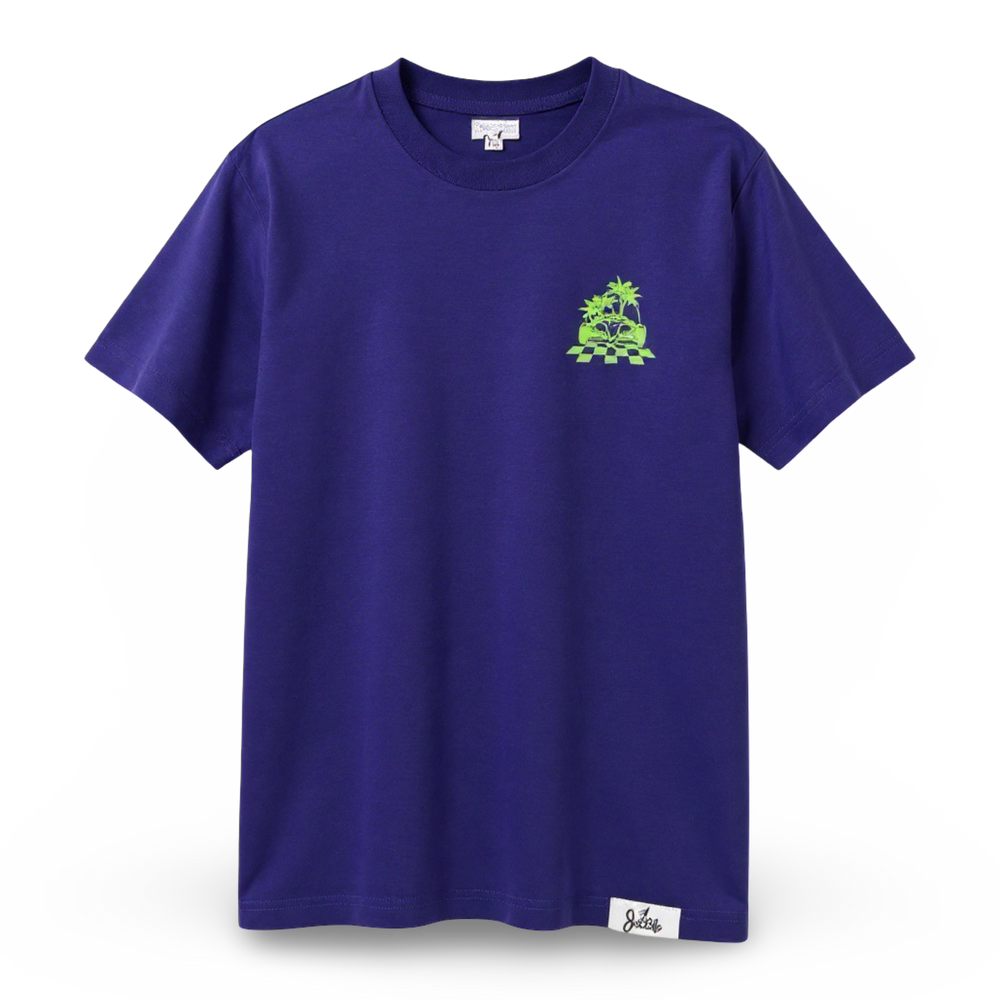 Jet Life "INDI" Tee | PURPLE & LIME