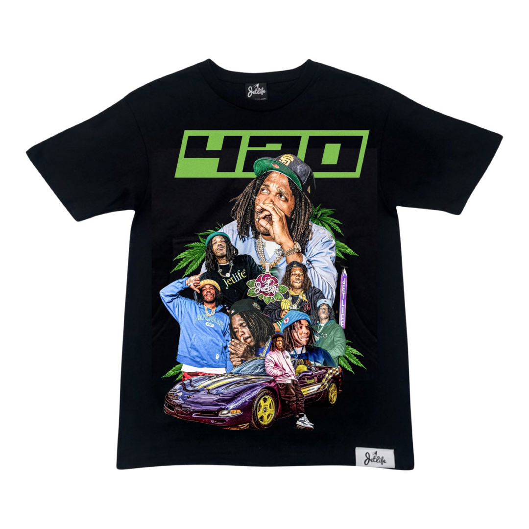 Jet Life "4/20" S/S [BLACK] NO BACK PRINT