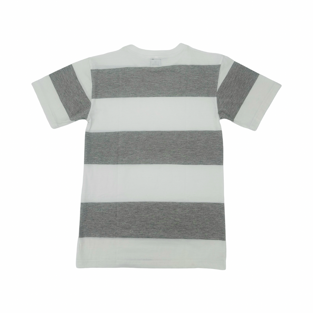 JET LIFE " BIG STRIPES" PREMIUM  [WHITE & GREY]