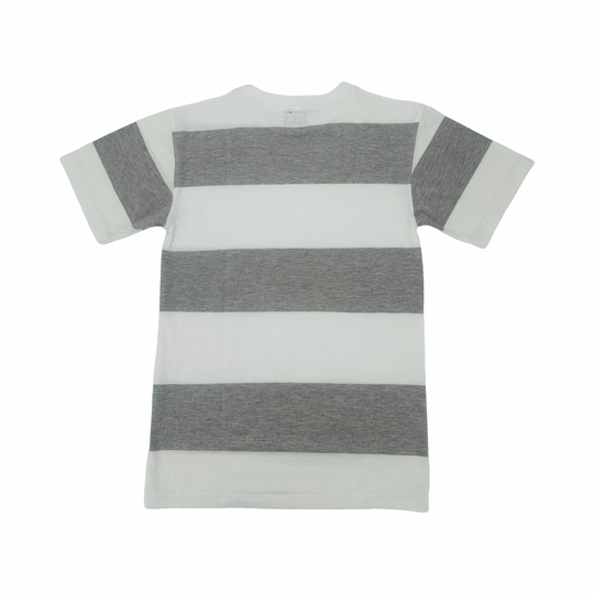 JET LIFE " BIG STRIPES" PREMIUM  [WHITE & GREY]