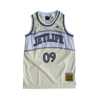 JET LIFE "TWINJETTZZ" BASKETBALL JERSEY [CREAM]