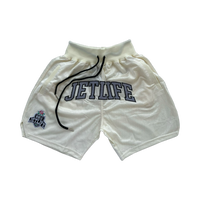 Jet Life "TWINJETTZZ" BASKETBALL SHORTS [CREAM]