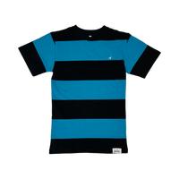 JET LIFE " BIG STRIPES" PREMIUM  [BLACK & TURQUOISE]