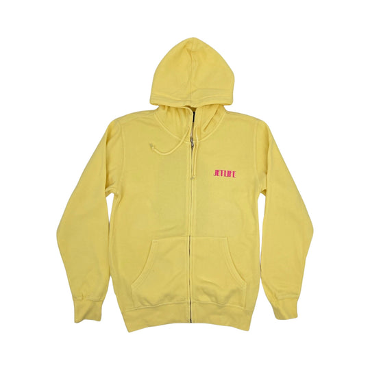 JET LIFE MONACO ZIP-UP HOODIE [YELLOW]