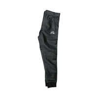 JET LIFE LEATHER TRACK PANT [BLACK]