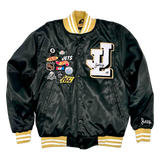 JET LIFE "LIFER" SATIN JACKET [BLACK]