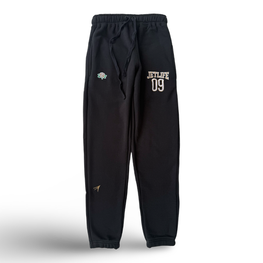 Jet Life "LIFER" SWEATPANTS [BLACK/GOLD]