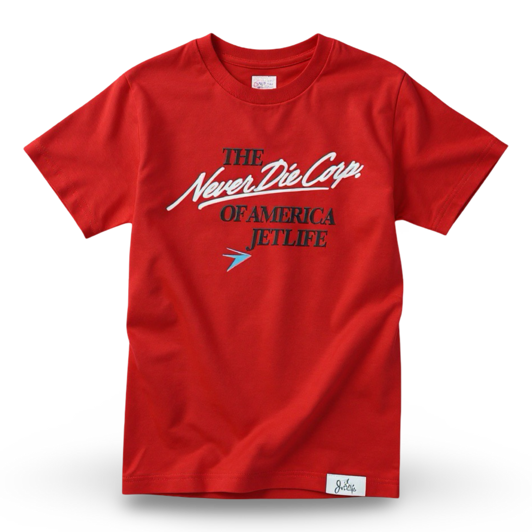 JET LIFE "HEARTBEAT" TEE [RED]