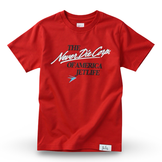 JET LIFE "HEARTBEAT" TEE [RED]