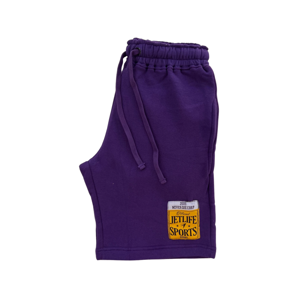 JET LIFE SPORTS "PURPLE" COTTON SHORTS