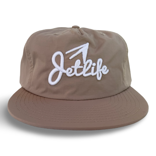 JET LIFE “PRIMARY STUNTERS” NYLON SNAPBACK [DESERT SAND]
