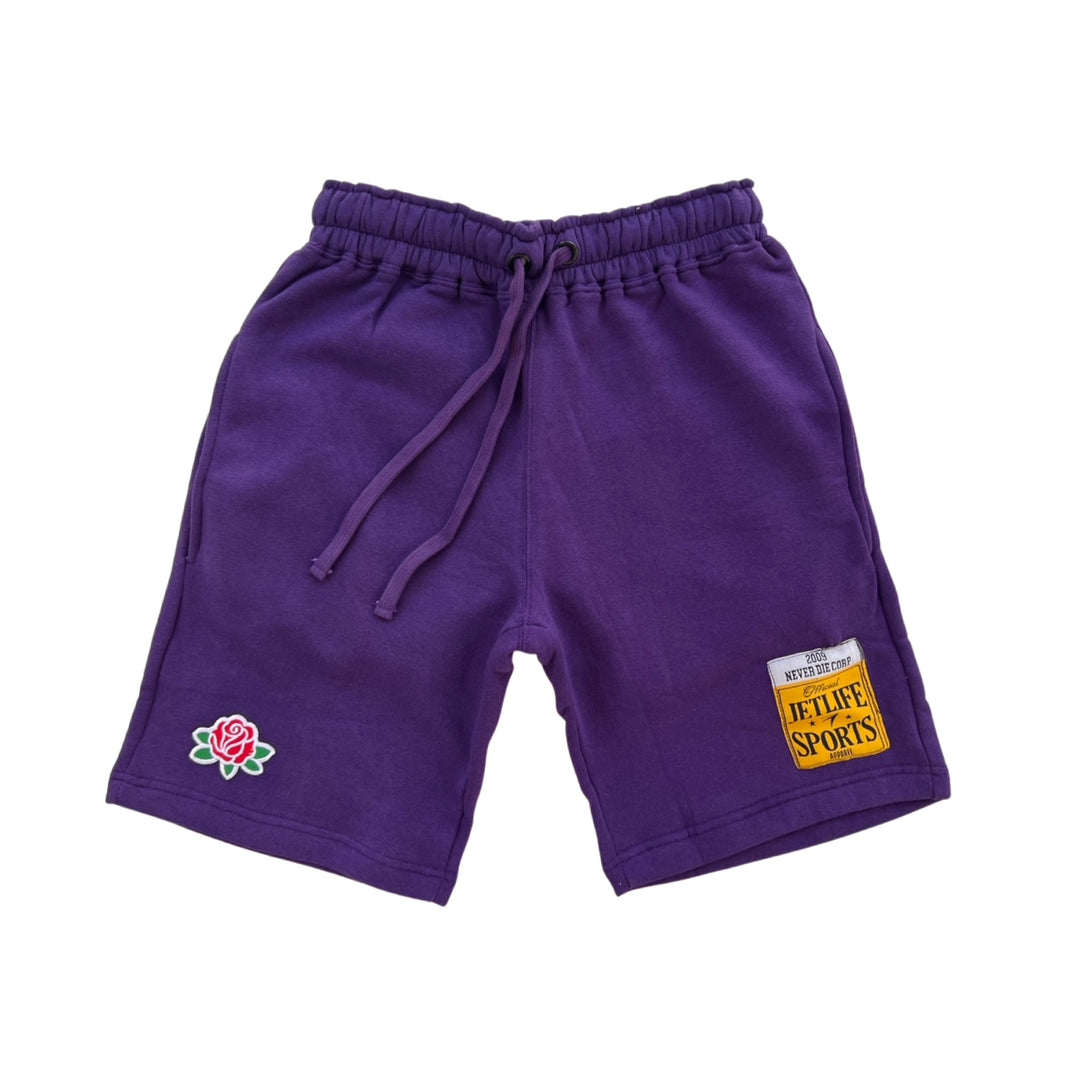 JET LIFE SPORTS "PURPLE" COTTON SHORTS