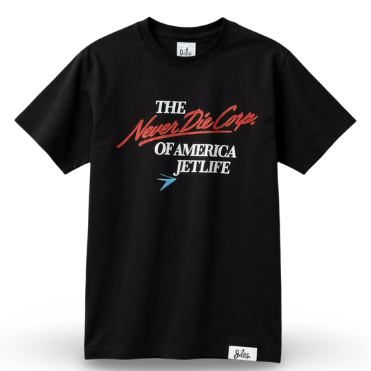 JET LIFE "HEARTBEAT" TEE [BLACK]