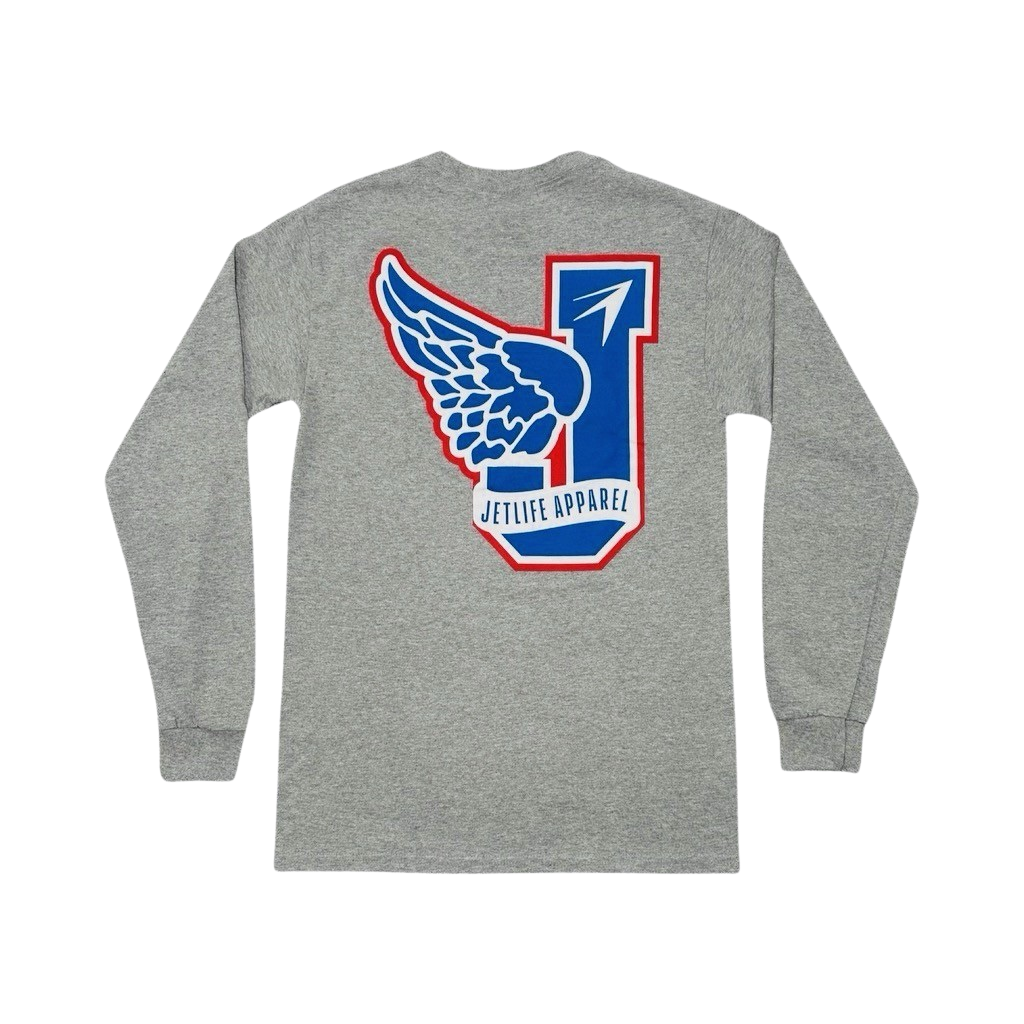 Jet Life "TRACK & FIELD" L/S [HEATHER]