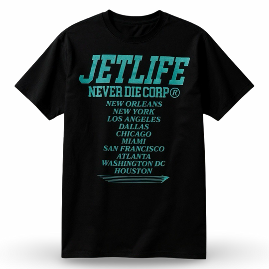 Jet Life "CITY TOUR" S/S [BLACK]