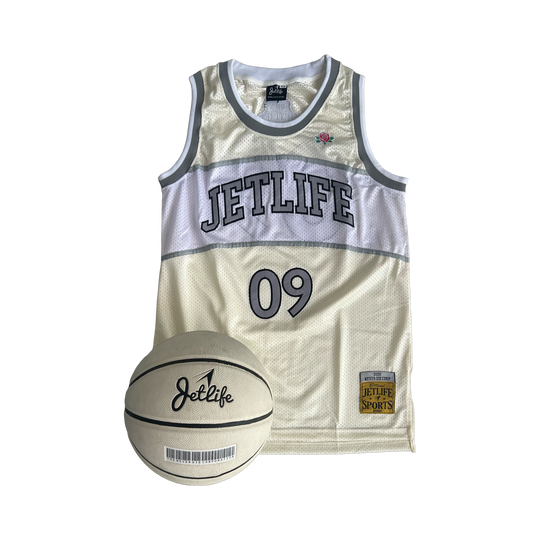 JET LIFE "TWINJETTZZ" BASKETBALL JERSEY [CREAM]