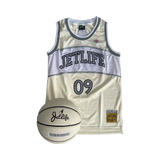 JET LIFE "TWINJETTZZ" BASKETBALL JERSEY [CREAM]