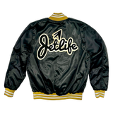 JET LIFE "LIFER" SATIN JACKET [BLACK]