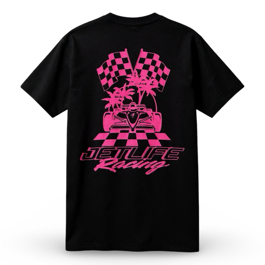 Jet Life "INDI" Tee | BLACK & HOT PINK