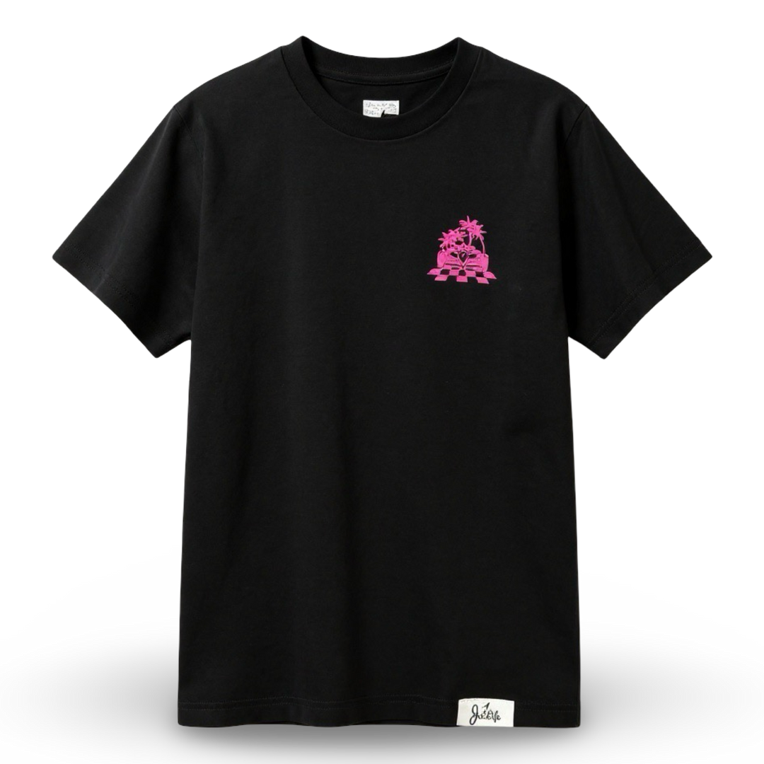 Jet Life "INDI" Tee | BLACK & HOT PINK