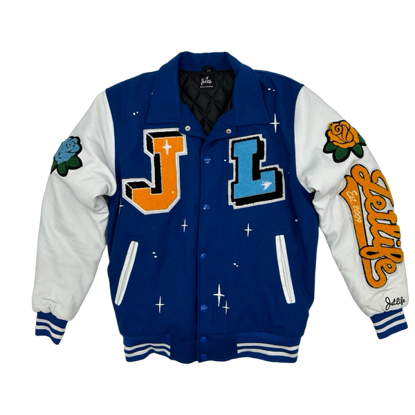 Jet Life Varsity Jacket "CRUISE" [ROYAL/WHITE]