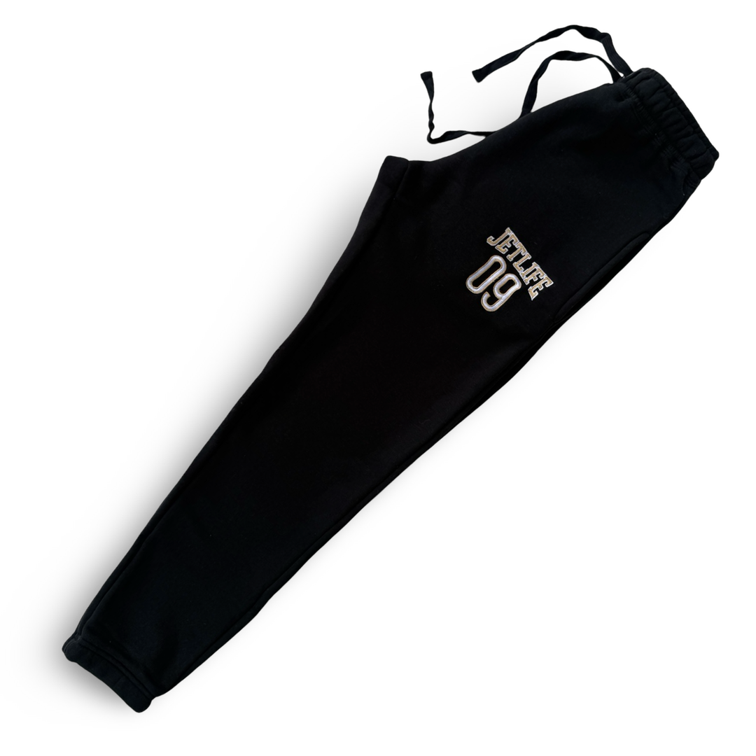 Jet Life "LIFER" SWEATPANTS [BLACK/GOLD]