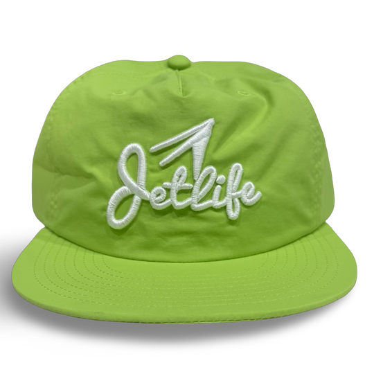 JET LIFE “PRIMARY STUNTERS” NYLON SNAPBACK [LIME]