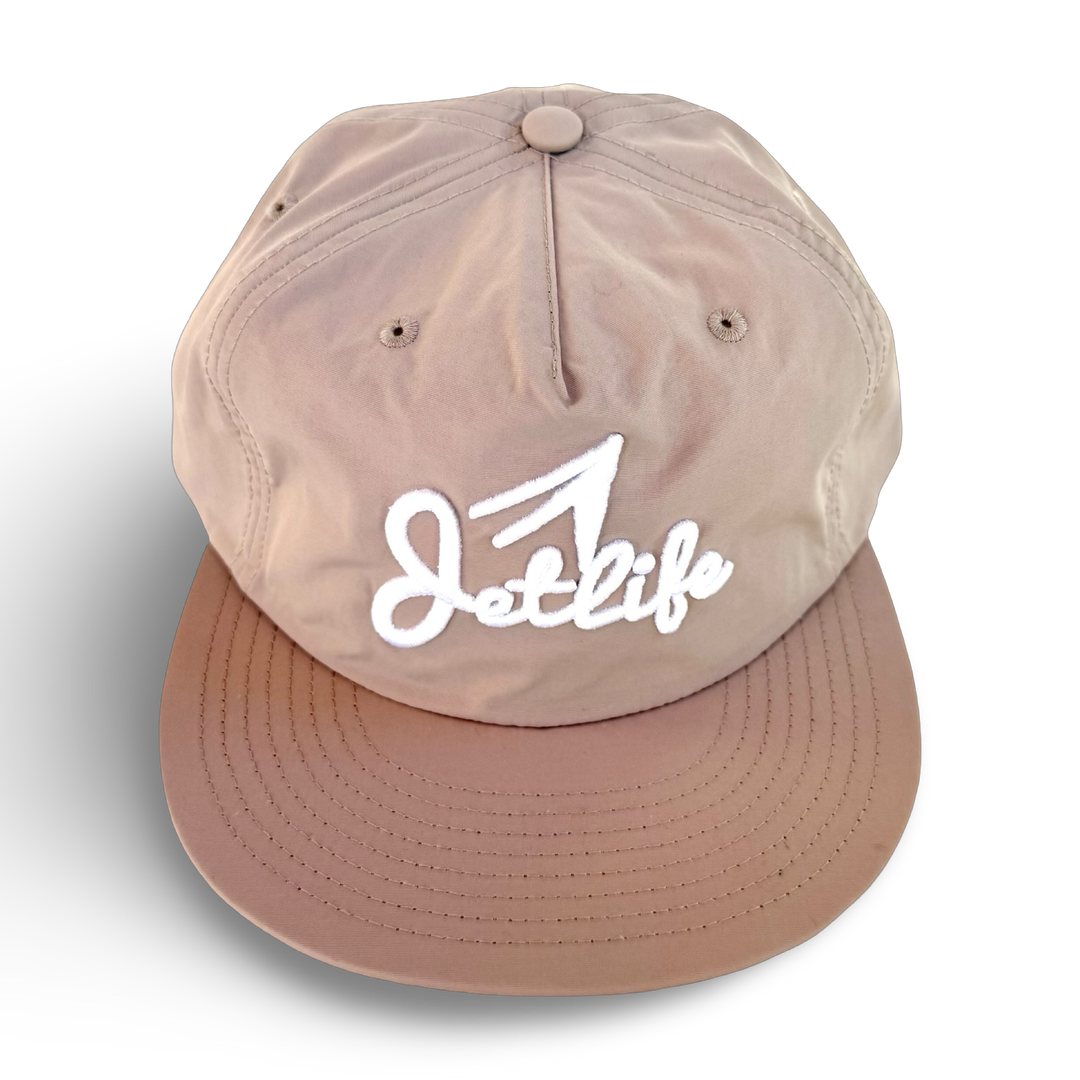 JET LIFE “PRIMARY STUNTERS” NYLON SNAPBACK [DESERT SAND]