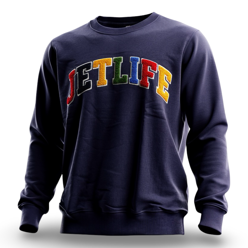 JET LIFE "CAPITAL" SWEATER [NAVY/MULTI]