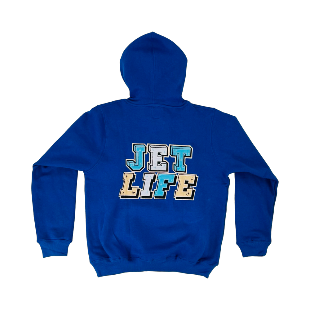 Jet Life  "BOX" HOODIE [ROYAL BLUE]