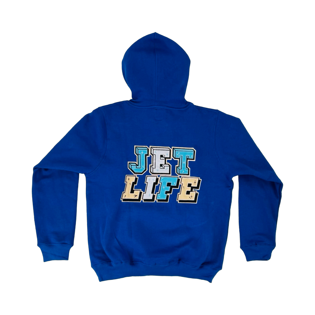 Jet Life  "BOX" HOODIE [ROYAL BLUE]