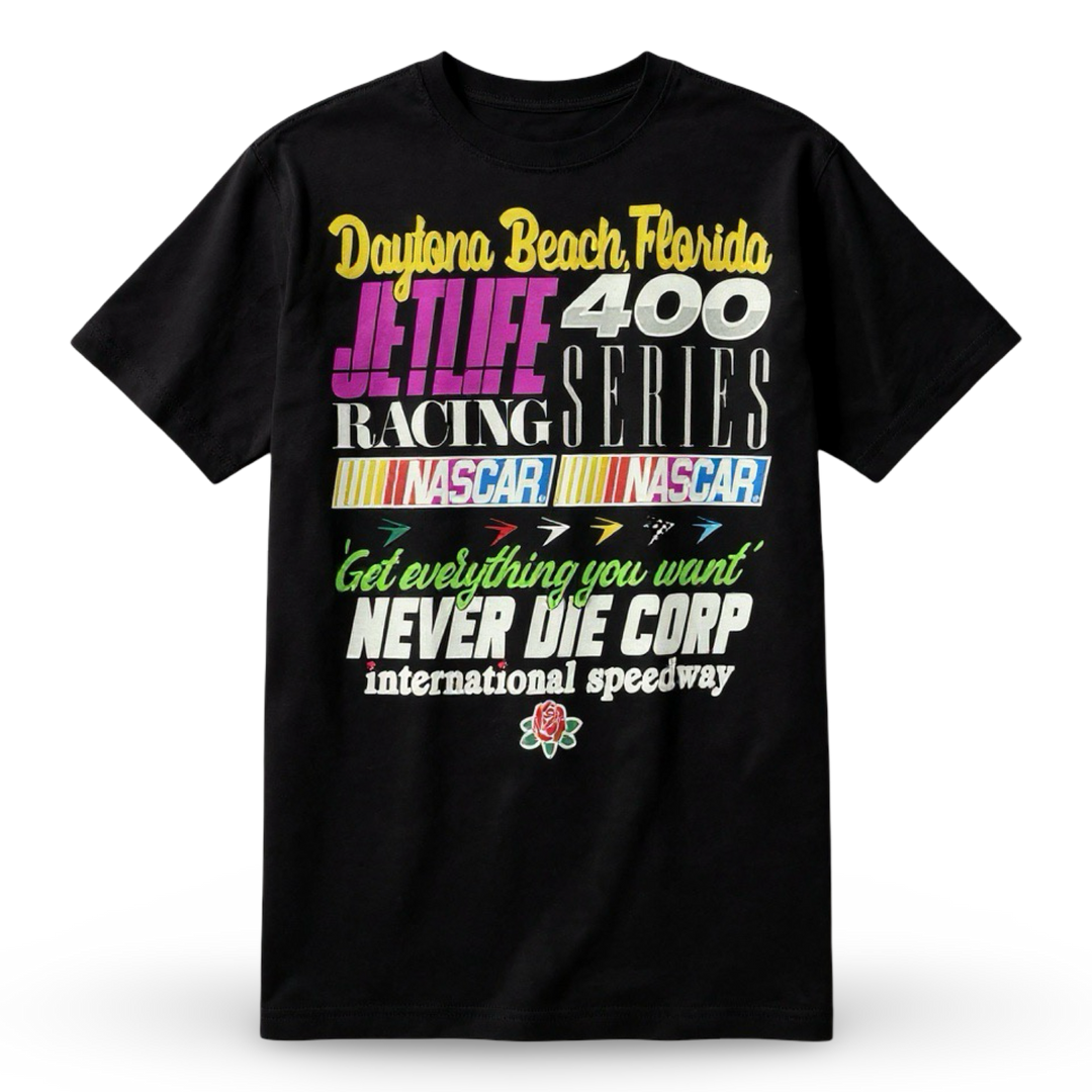 JET LIFE X NASCAR "DAYTONA" S/S [BLACK]