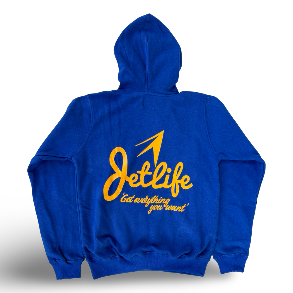 JET LIFE LIGHT WEIGHT "SPRING CLEAN" HOODIE | "BLUE"