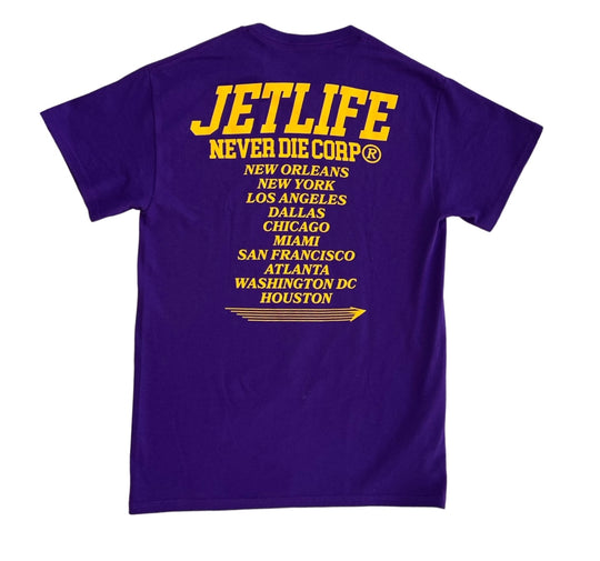 Jet Life "CITY TOUR" S/S [PURPLE]