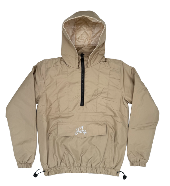 Jet Life Pullover Jacket {TAN}